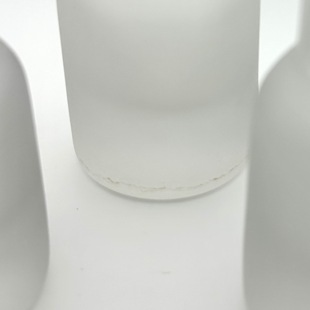 Small Clear Glass Tube Plant Propagation Vase Chunky Base Frosted Glass Bud Vase - Picture 8 of 10